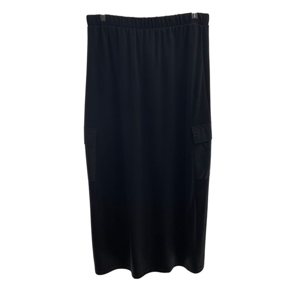 Vero Moda Women Maternity Juna High Waist Midi Pocket Skirt Black M